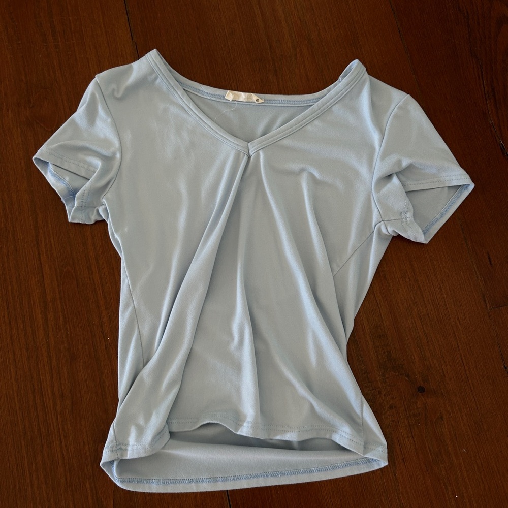 SMALL BLUE BLOUSE CUTE WORN ONCE